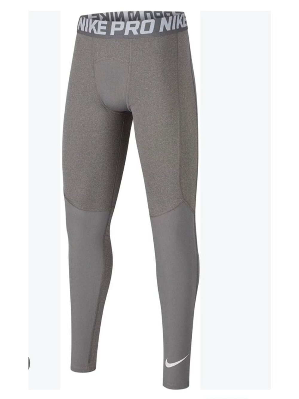 Nike Pro Mens M Gray Compression Tights Training  Athletic Base Layer Activewear